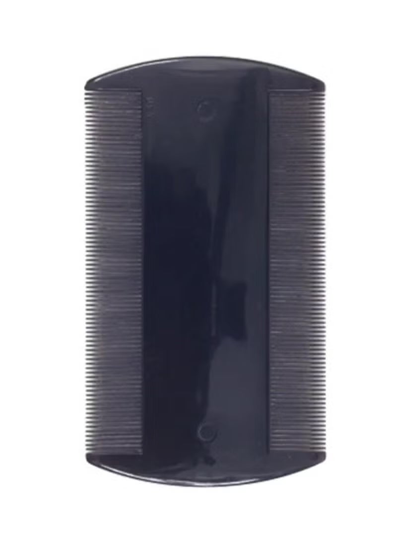 مشط للشعر والقمل ذو الوجهين متعدد الاستخدامات - مشط اللحية، أسود مريح، لفك تشابك وتصفيف اللحية - Image 1